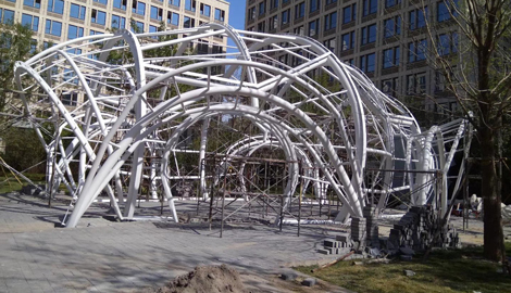 mk.com优先搭建钢结构骨架